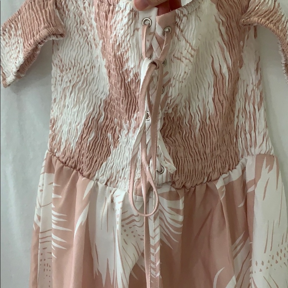 Blithe pink / ivory romper - Picture 2 of 6
